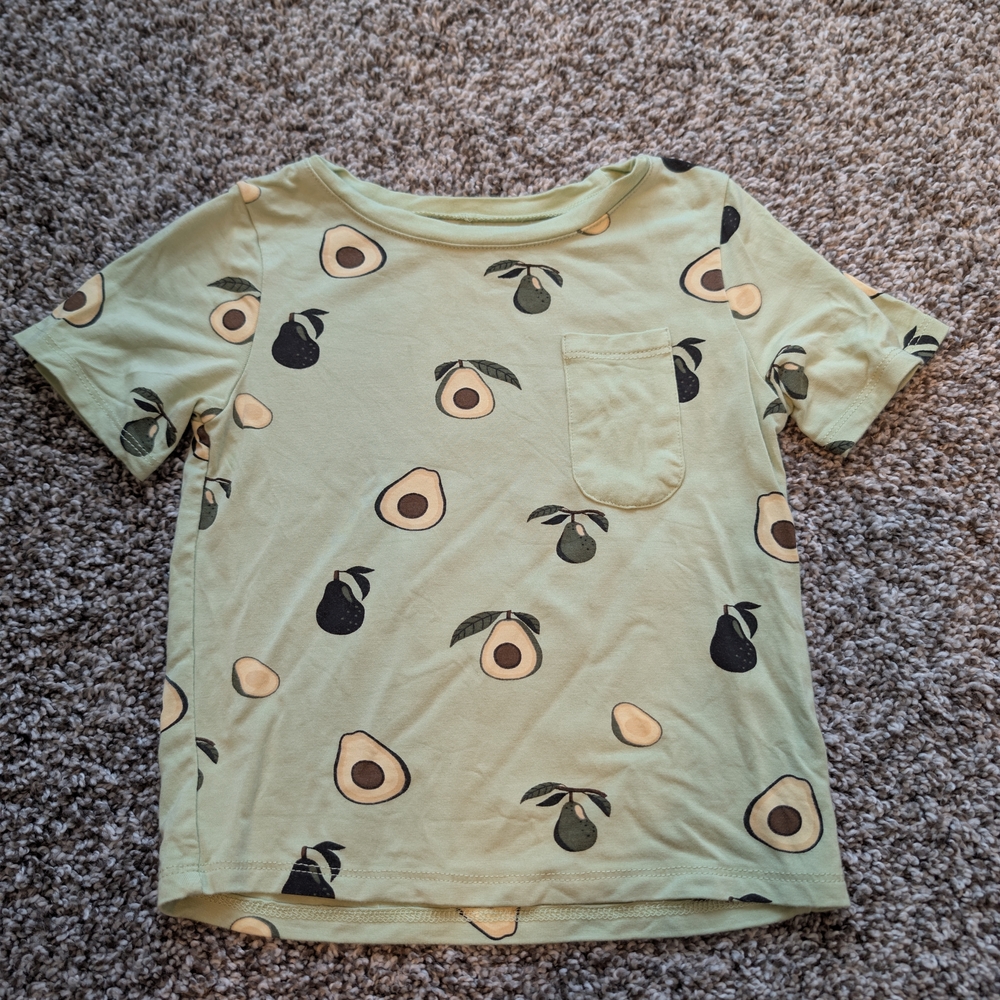 Kyte BABY Avocado Pattern Short Sleeve Tee